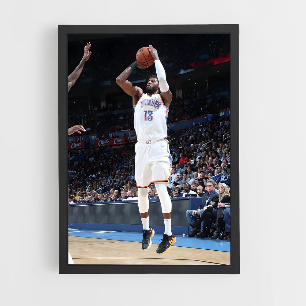 Poster Paul george – affiche Basketball (vue 2)